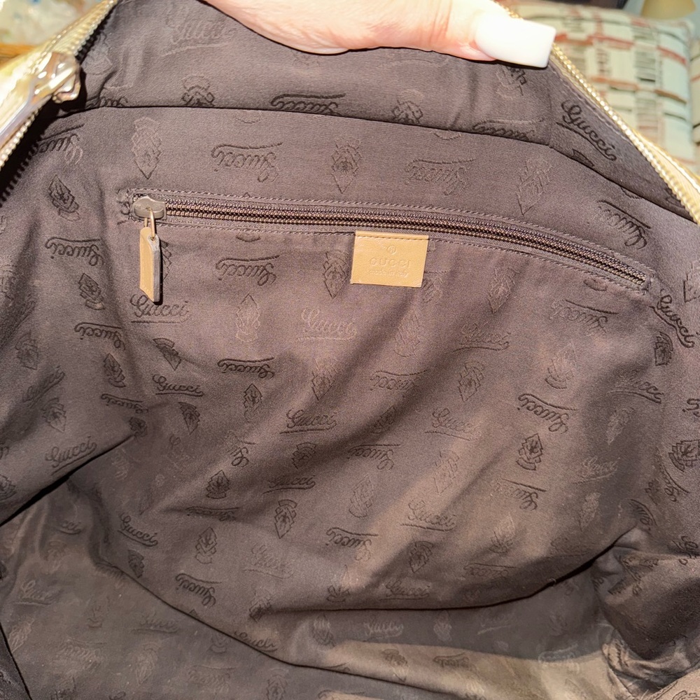 PRICE DROP!!! GUCCI GOLD IMPRIME GG Monogram - Picture 5 of 14